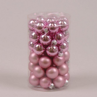 Кульки скляні Flora D-2,5 см. 48 шт.(44526)