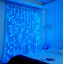 Гірлянда cвітлодіодна із з'єднувачем Mine Водоспад 280 LED прозорий шнур 3х2м Синій (hub_mf50uv) Новояворівськ