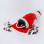 Чехол под шампанское и конфеты Zolushka Дед Мороз 40см красный (ZL4541) Дубно