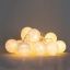 Срібні кульки-ліхтарики Elso 20 шт 1 м Сірий (001NL-20S) Суми