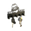 Вішалка для ключів ключниця Ferrum Позашляховик колір чорний (ВК003) Королево