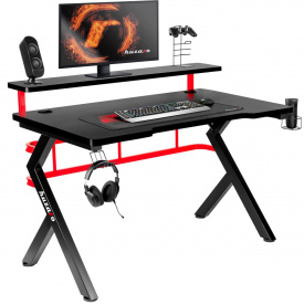 Компьютерный стол HUZARO HERO 5.0 Red-Black