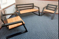 Комплект Троян лофт Z: 2 кресла и диван-скамья разборные