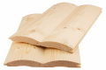 Блок хаус деревянный 100x22x5000 мм, ель, 1 сорт, шлифованный