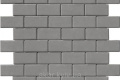 Тротуарная плитка Брусчатка 200х100х40 серый