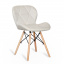 Мягкий стул Star-Кармен cветло-серый кожзам на деревянных ножках бук Полтава