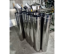 Дымоходная труба для буржуйки из нержавеющей стали, диаметр - 140 мм