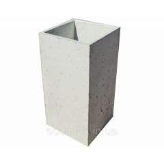Кашпо бетонное для растений 300x300x450 мм Ладан