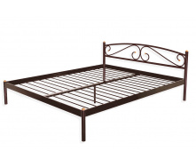Кровать двуспальная металлическая Метакам VERONA-1 190X160 Коричневый