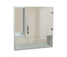 Зеркальный навесной шкафчик для ванной комнаты Tobi Sho ТB2-60 600х600х125 мм