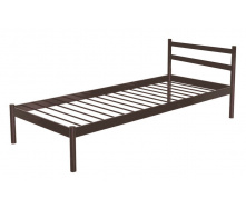 Кровать односпальная металлическая Метакам COMFORT-1 200x90 Коричневый