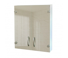 Зеркальный навесной шкафчик с прямыми зеркальными фасадами для ванной комнаты Tobi Sho ТB5-50 500х600х125 мм
