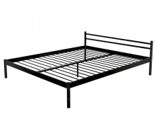 Кровать двуспальная металлическая Метакам COMFORT-1 190x180 Черный матовый