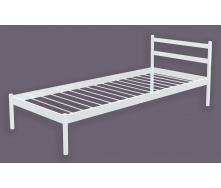 Ліжко односпальне металеве Метакам COMFORT-1 190x80 Білий