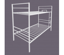 Металлическая двухъярусная кровать Tobi Sho 190х80 Белая