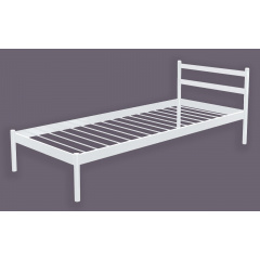 Кровать односпальная металлическая Метакам COMFORT-1 200x90 Белый Полтава