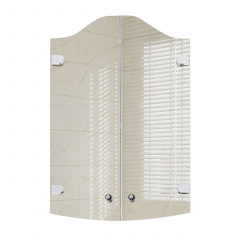 Зеркальный навесной шкафчик с фигурными фасадами для ванной комнаты Tobi Sho ТB15-60 600х750х125 мм Чернигов