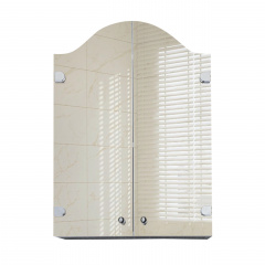 Навесной шкафчик с фигурными зеркальными фасадами для ванной комнаты Tobi Sho ТB14-60 600х700х125 мм Черновцы