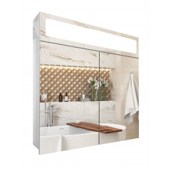 Дзеркальна панорамна шафа у ванну кімнату з підсвічуванням TR25-100 1000х700х120 мм Житомир