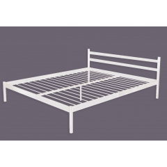 Ліжко двоспальне металеве Метакам COMFORT-1 200x180 Білий Нововолинськ