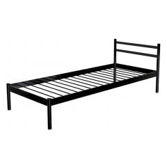 Ліжко односпальне металеве Метакам COMFORT-1 200x90 Чорний матовий Вінниця