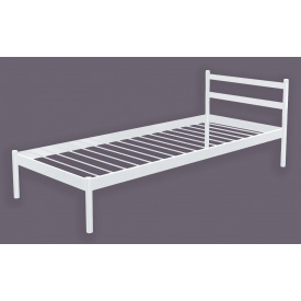 Кровать односпальная металлическая Метакам COMFORT-1 200x90 Белый