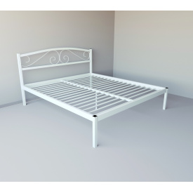 Кровать двуспальная металлическая Tobi Sho CAROLA-1 200Х160 Белая