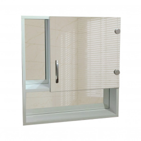 Зеркальный навесной шкафчик для ванной комнаты Tobi Sho ТB2-60 600х600х125 мм