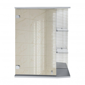 Зеркальный шкафчик с открытыми боковыми полками для ванной комнаты Tobi Sho ТB18-60 600х700х175 мм
