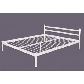 Кровать двуспальная металлическая Метакам COMFORT-1 200x180 Белый