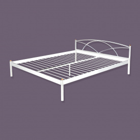 Кровать двуспальная металлическая Тobi Sho PALERMO-1 190х160 см, белая