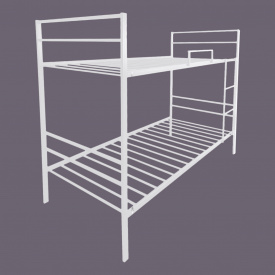Металлическая двухъярусная кровать Tobi Sho 190х80 Белая