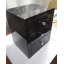 Тумбочка прикроватная М21 Tobi Sho Глянцевое стекло, 530хх450х400 мм Черная Полтава