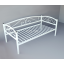 Ліжко тахта металева односпальна CAROLA LUX 190X80 Біле Вінниця