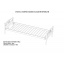 Кровать односпальная металлическая Метакам COMFORT-1 200x90 Белый Днепр
