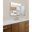 Зеркальный панорамный шкафчик в ванную комнату с подсветкой TR25-70 700х700х120 мм Львов