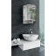Шкаф зеркальный фигурный "Эконом" для ванной комнаты Tobi Sho ТS-570 500х740х130 мм Ровно