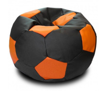 Кресло Мяч Coolki 100 см Черный с Оранжевым (Оксфорд 600D PU)