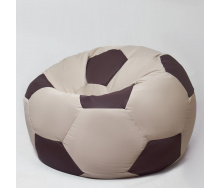 Кресло Мяч Coolki 100 см Черный с Бежевым (Оксфорд 600D PU)