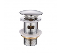Донный клапан для умывальника с переливом Mixxus POP-UP-03 1 1/4'' (кнопка) (MI6135)