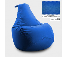 Бескаркасное кресло мешок груша Coolki XXXL 100x140 Синий (Оксфорд 600D PU)