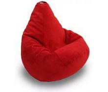 Кресло мешок груша Beans Bag Оксфорд Стронг 90 х 130 см Красный (hub_xb6j3a)
