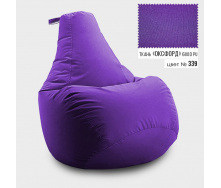 Бескаркасное кресло мешок груша Coolki XL 85x105 Фиолетовый (Оксфорд 600D PU)