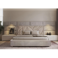 Кровать двуспальная BNB Aurora Comfort 180 x 190 см Simple С подъемным механизмом и нишей для белья Розовый Сумы