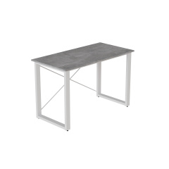 Письменный стол Ferrum-decor Драйв 750x1400x600 Белый металл ДСП Бетон 16 мм (DRA063) Хмельницький