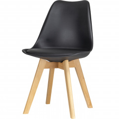 Комплект стульев Doros Бин Черный 49х43х84 (42005076) - 2 шт Луцк