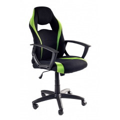 Офисное кресло руководителя BNB StartDesign Tilt Черно-зеленый Черкассы