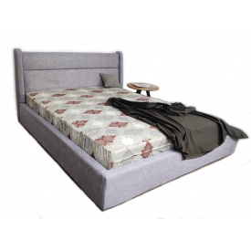 Кровать двуспальная BNB Duncan Comfort 140 х 190 см Allure С подъемным механизмом и нишей для белья Серый