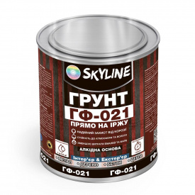 Грунт ГФ-021 алкидный антикоррозионный универсальный Skyline Красно-коричневый 3 кг