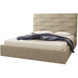 Кровать двуспальная BNB White Star Comfort 140 х 190 см Simple С подъемным механизмом и нишей для белья Мокко